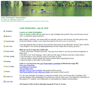 Tablet Screenshot of lakearmington.org